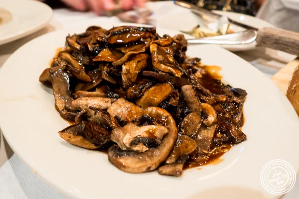 Mushrooms at Statler Grill in NYC, NY