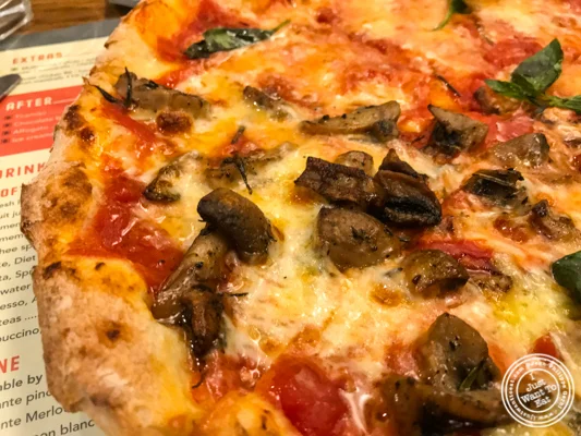 Margarita pizza at Jamie's Pizzeria at The Ambience Mall in Gurgaon, India