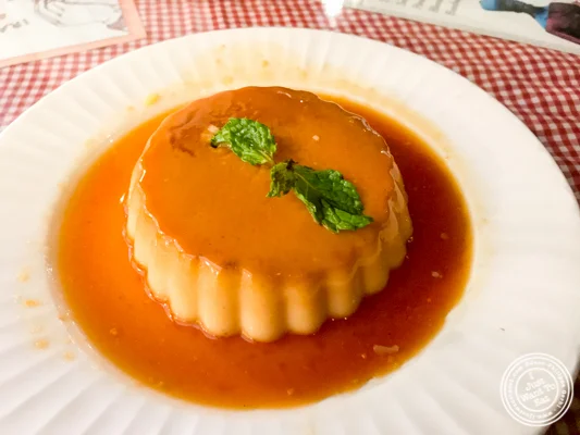 Flan at Soda Bottle Opener Wala in Noida, India