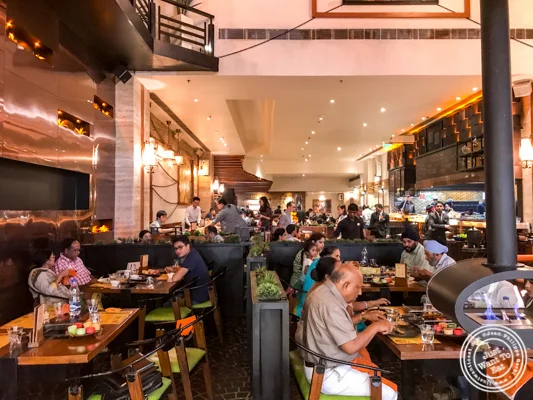 Dining room at Pirates of Grill at The Mall of India, Noida