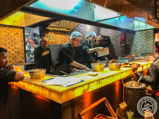 Kitchen at Pirates of Grill at The Mall of India, Noida