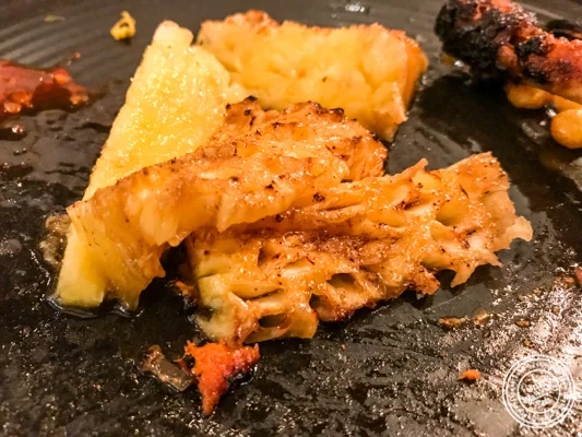 Grilled pineapple at Pirates of Grill at The Mall of India, Noida