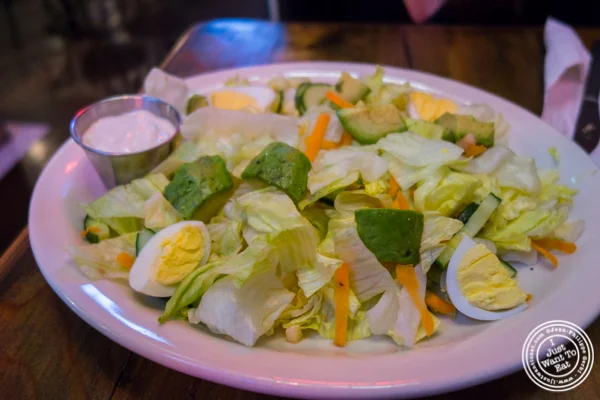Cobb salad at Printers Alley in NYC, NY