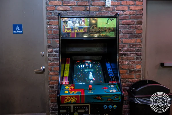 Arcade game at Printers Alley in NYC, NY