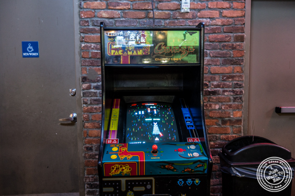 Arcade game at Printers Alley in NYC, NY