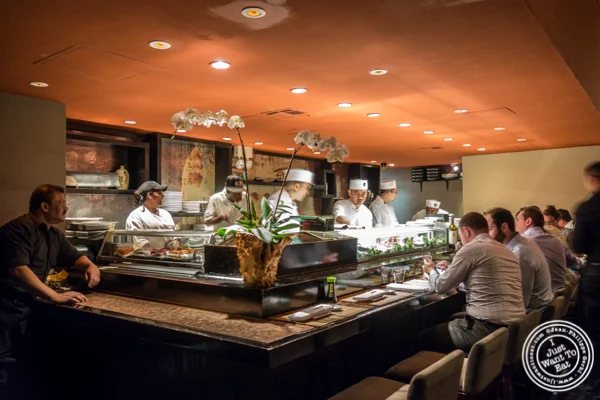 Sushi bar at Koi Bryant Park 