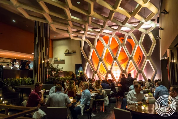 Dining room at Koi Bryant Park 