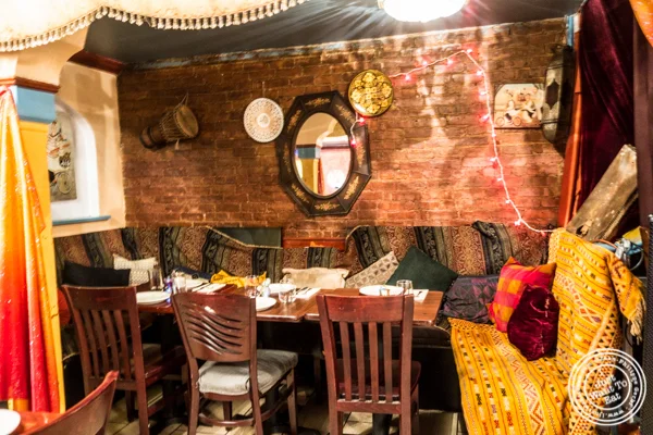Dining room at Tagine in NYC, NY