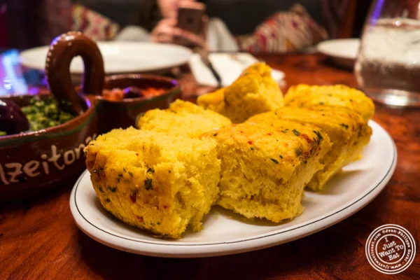 Semolina bread at Tagine in NYC, NY
