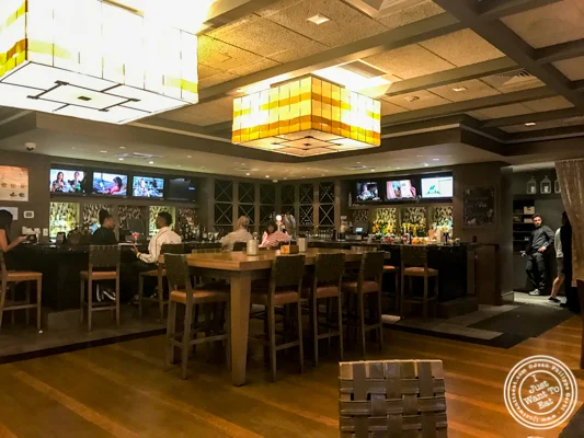 Dining room at Bistro 72 in Riverhead, Long Island