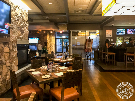 Dining room at Bistro 72 in Riverhead, Long Island