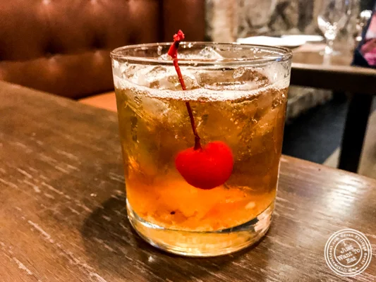 Old fashioned at Bistro 72 in Riverhead, Long Island