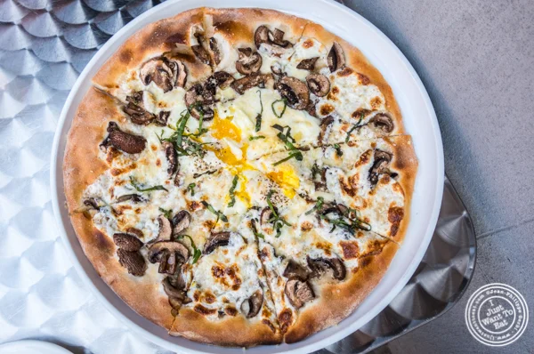 Pizza tartuffo e ueva at Otto Strada in Hoboken, NJ