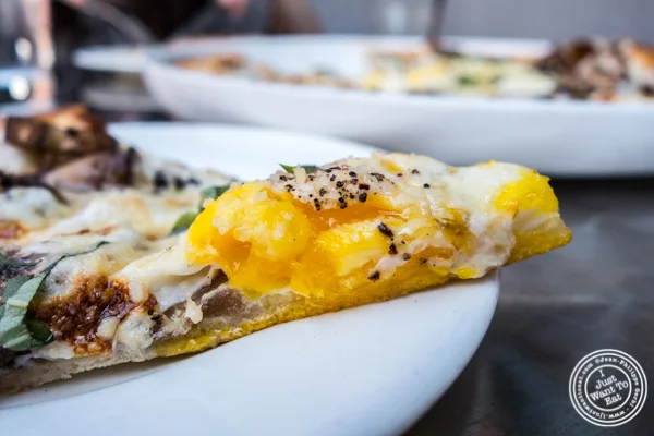 Pizza tartuffo e ueva at Otto Strada in Hoboken, NJ