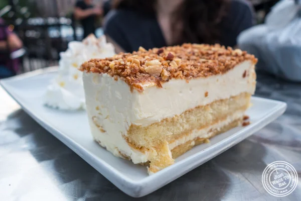 Almond tiramisu at Otto Strada in Hoboken, NJ