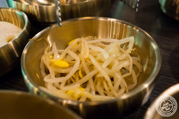 Bean sprouts at Dons Bogam Black in NYC