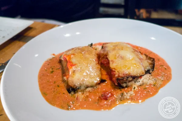 Involtini de Melanzane at Bocca di Bacco in Hell's Kitchen