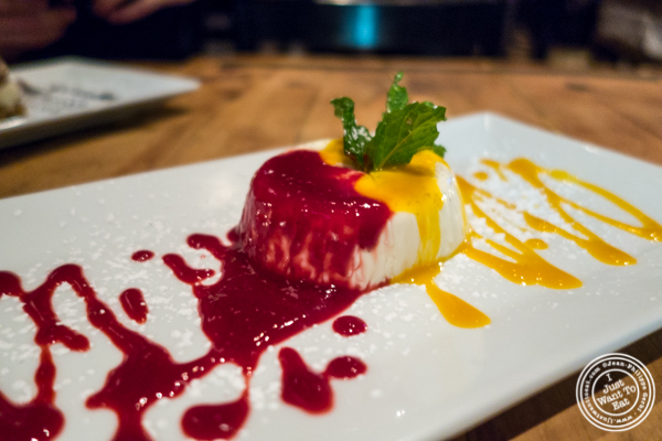 Panna cotta at Bocca di Bacco in Hell's Kitchen