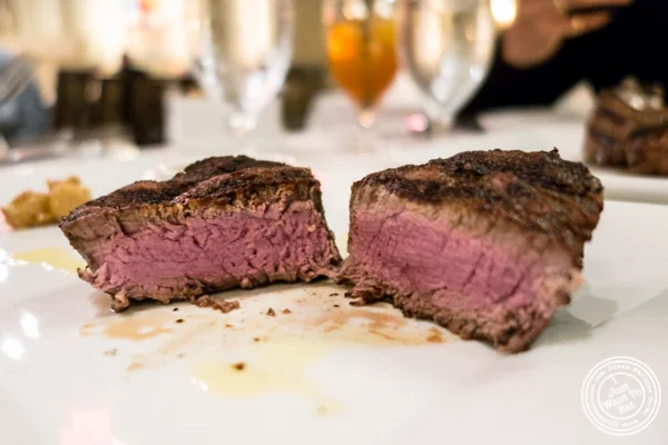Filet mignon at Davio's Italian Steakhouse in NYC, NY