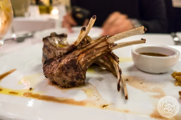 Lamb chops at Davio's Italian Steakhouse in NYC, NY