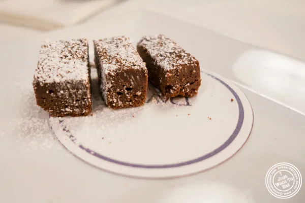 Brownies at Davio's Italian Steakhouse in NYC, NY