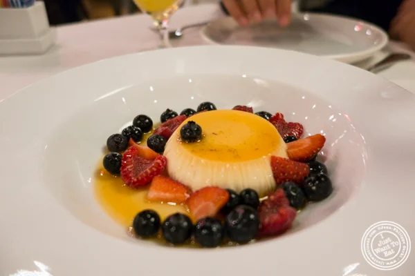 Pannacotta at Davio's Italian Steakhouse in NYC, NY