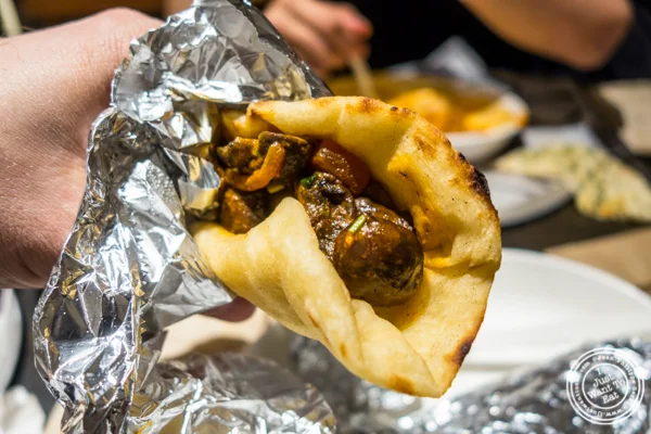 Mushrooms kati rolls at Indikitch in NYC, NY