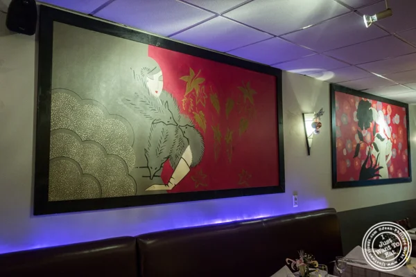 Decor at Paname, French restaurant, in NYC, NY