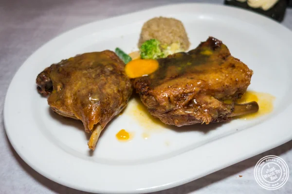 Duck at Paname, French restaurant, in NYC, NY