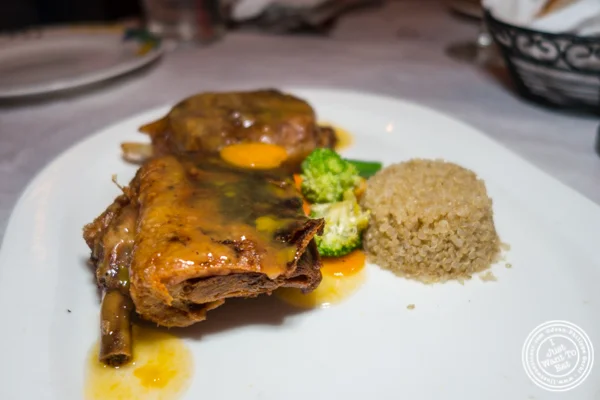 Duck at Paname, French restaurant, in NYC, NY