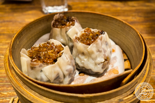 Sticky rice bacon siu mai at Hao Noodle and Tea by Madam Zhu's Kitchen in NYC, NY