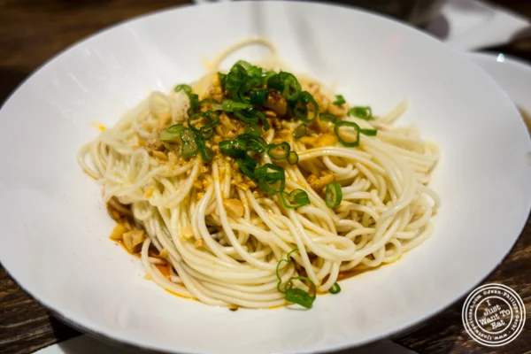 Dan Dan Noodles at Hao Noodle and Tea by Madam Zhu's Kitchen in NYC, NY