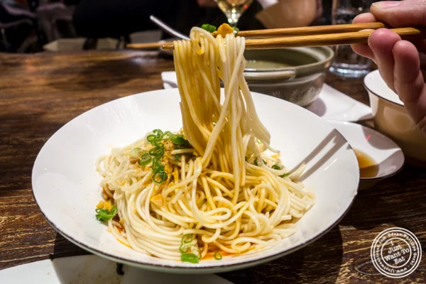 Dan Dan Noodles at Hao Noodle and Tea by Madam Zhu's Kitchen in NYC, NY