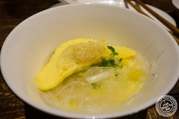Clay pot dumplings at Hao Noodle and Tea by Madam Zhu's Kitchen in NYC, NY