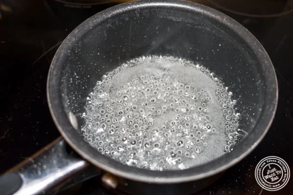 Prepare a sugar syrup