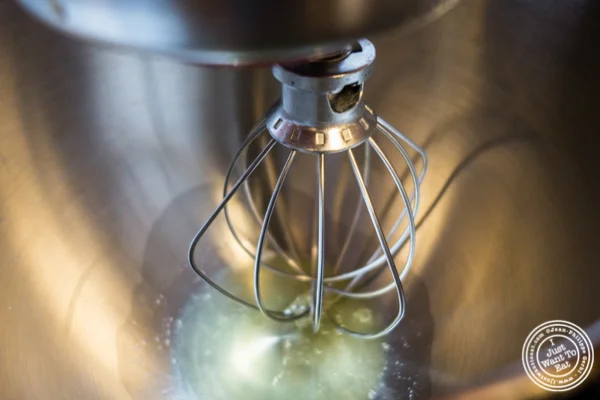 Whipping the egg whites