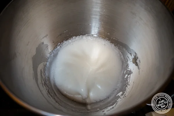 Whipping the egg whites