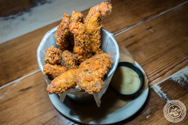 Portobello mushroom fries at Hudson Hall in Jersey City, NJ