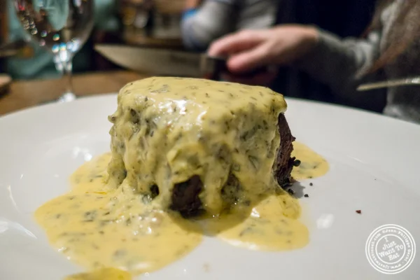 Filet mignon at Del Frisco's Grille at the Rockefeller Center