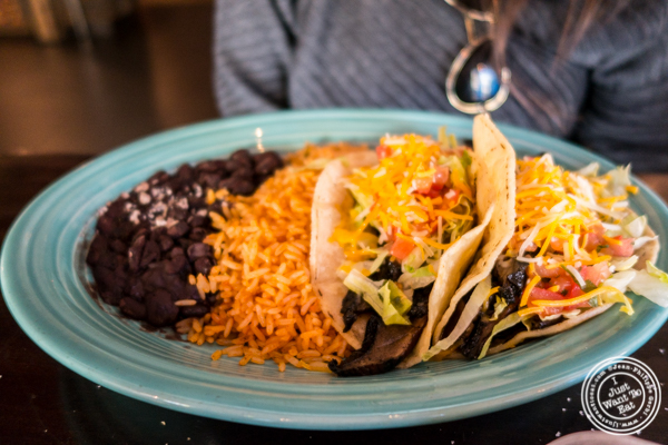 Portobello mushroom tacos at El Original in Hell's Kitchen, NYC