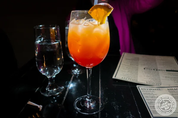 Sole di Roma cocktail at Bocca di Bacco in Hell's Kitchen