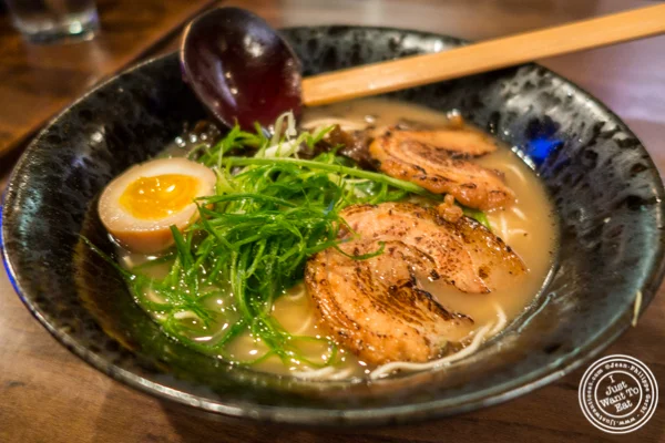 Shoyu ramen at Ramen-Ya Samurai Edition in the West Village