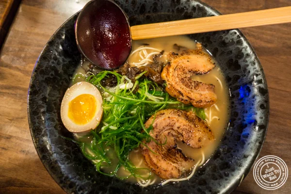 Shoyu ramen at Ramen-Ya Samurai Edition in the West Village
