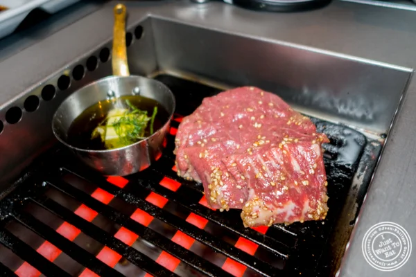 Filet steak at Yakiniku Futago in NYC, NY