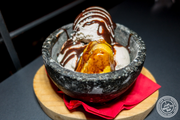Sweet potato cake at Yakiniku Futago in NYC, NY