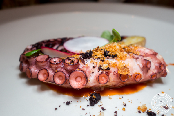 Octopus at Basta Pasta in Chelsea, NYC
