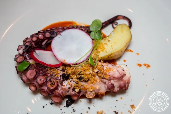 Octopus at Basta Pasta in Chelsea, NYC