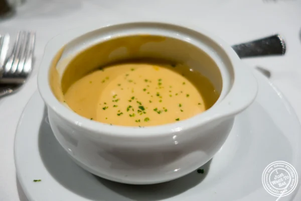 Lobster bisque at Ruth's Chris in Manhattan