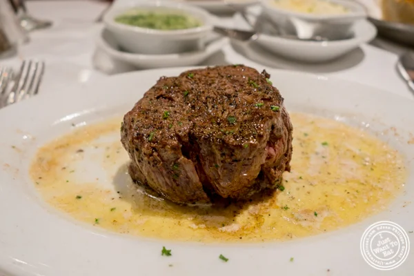 Filet mignon at Ruth's Chris in Manhattan