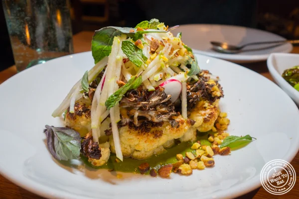Cauliflower steak at The Little Beet Table in NYC, NY